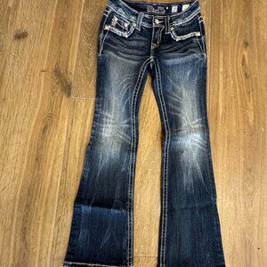 Miss Me Medium Blue Boot Cut Jean with Sequins pocket MISS ME BIN 5